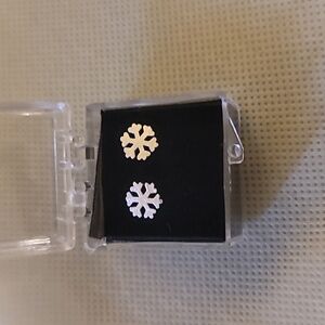 Snowflake mini earrings